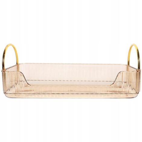 Étagère Cosmétiques Dorée Salle Bain Structure Robuste