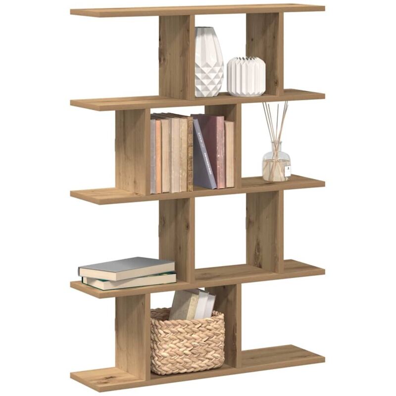 Étagère cube murale 12 compartiments chêne artisanal vidaXL