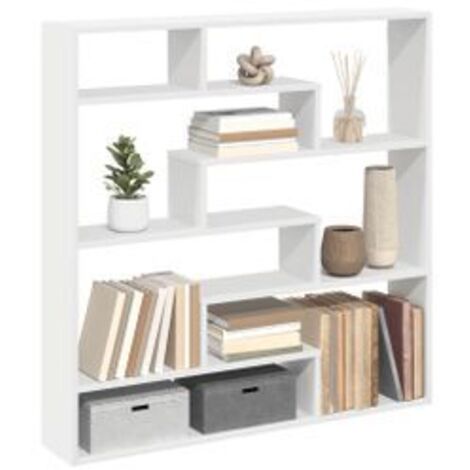 Étagère cube murale 7 compartiments blanc bois d'ingénierie