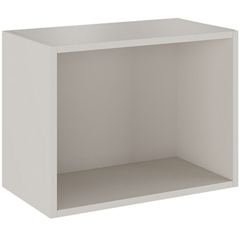 Etagère cube murale, meuble étagère coloris beige  - Longueur 50,50 x profondeur 27,90 x hauteur 38 cm