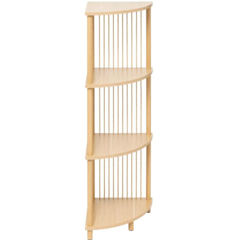 Étagère d'Angle 4 Niveaux "Kord" 110cm Naturel