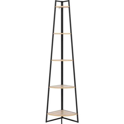 5FIVE SIMPLY SMART Etagère d'angle 5 niveaux bois et métal Aliaj 5five