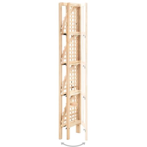 Étagère d'angle bois de cèdre 27 x 27 x 110 cm