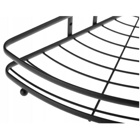 Étagère d'angle de douche 3P Nives noire
