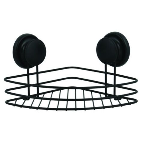 Etagère d'angle de douche à fixer TABARCA Alu & Verre Satiné MSV