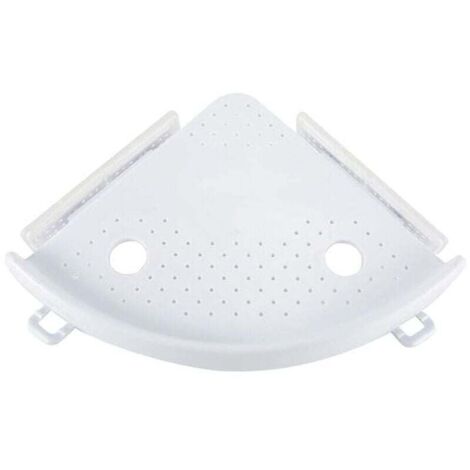 étagère d\'angle de salle de bain Caddy de Douche à ventouse de bain de stockage de support mural d\'angle Shampooing Douche de cuisine support de rangement organiseur