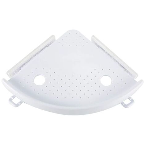 étagère d'angle de salle de bain Caddy de Douche à ventouse de bain de stockage de support mural d'angle Shampooing Douche de cuisine support de rangement organiseur