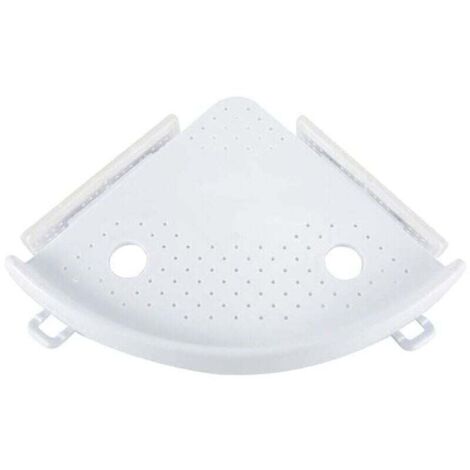 étagère d\'angle de salle de bain Caddy de Douche à ventouse de bain de stockage de support mural d\'angle Shampooing Douche de cuisine support de rangement organiseur