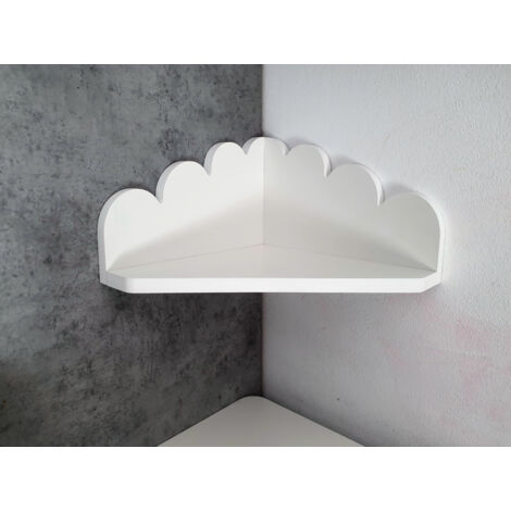 Étagère d'angle en forme de nuage avec un plateau spacieux