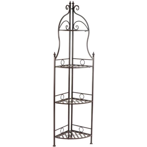 Étagère d'angle en métal - Design élégant et fonctionnel