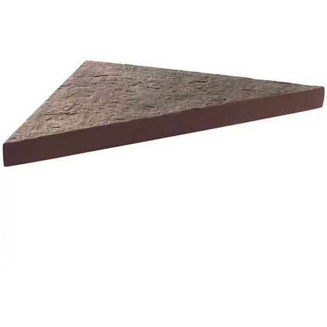 Etagère d'angle en pierre naturelle - 24 x 24 cm x 2,4 cm d'épaisseur - ardoise