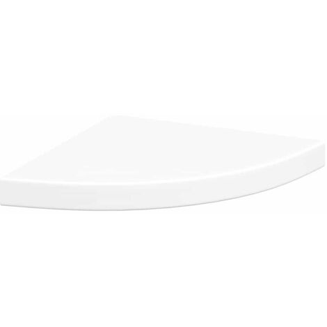 Étagère d'angle flottante Blanc 35x35x3,8 cm MDF