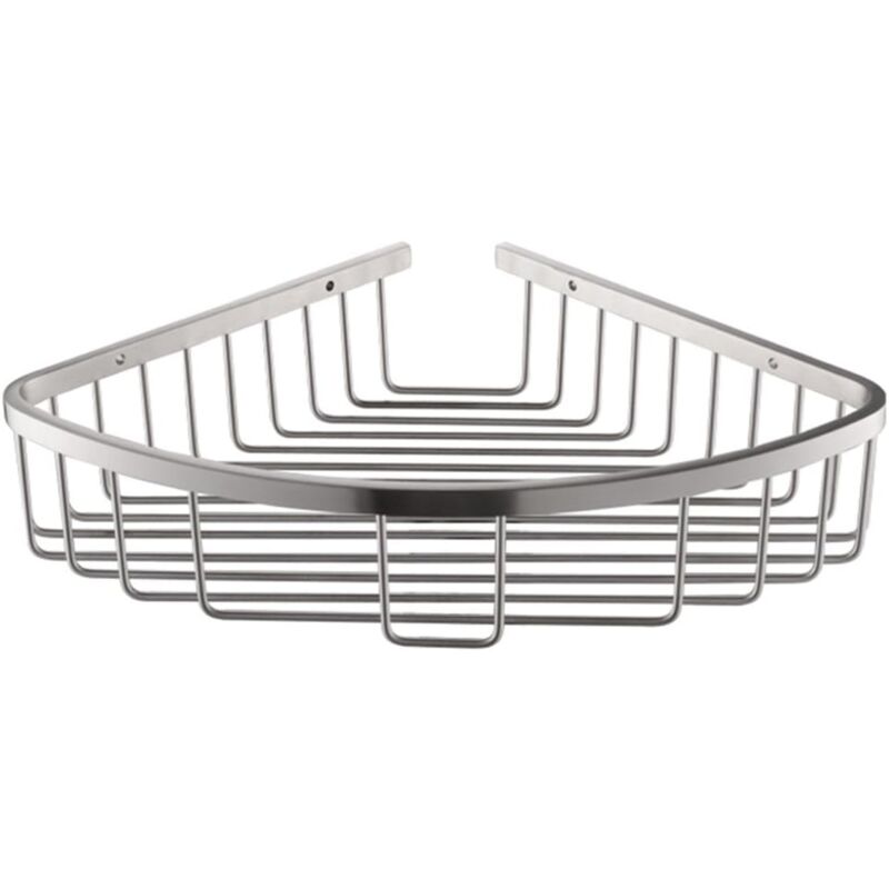 Étagère d'angle murale en acier inoxydable pour salle de bain