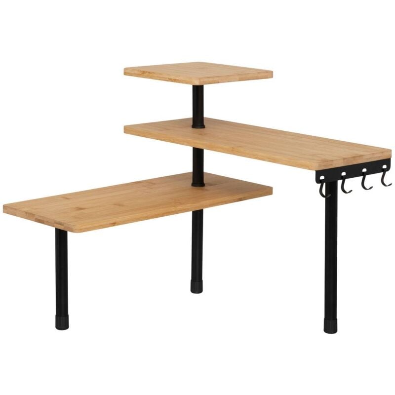 Tagère d angle 3 niveaux beige - 5five