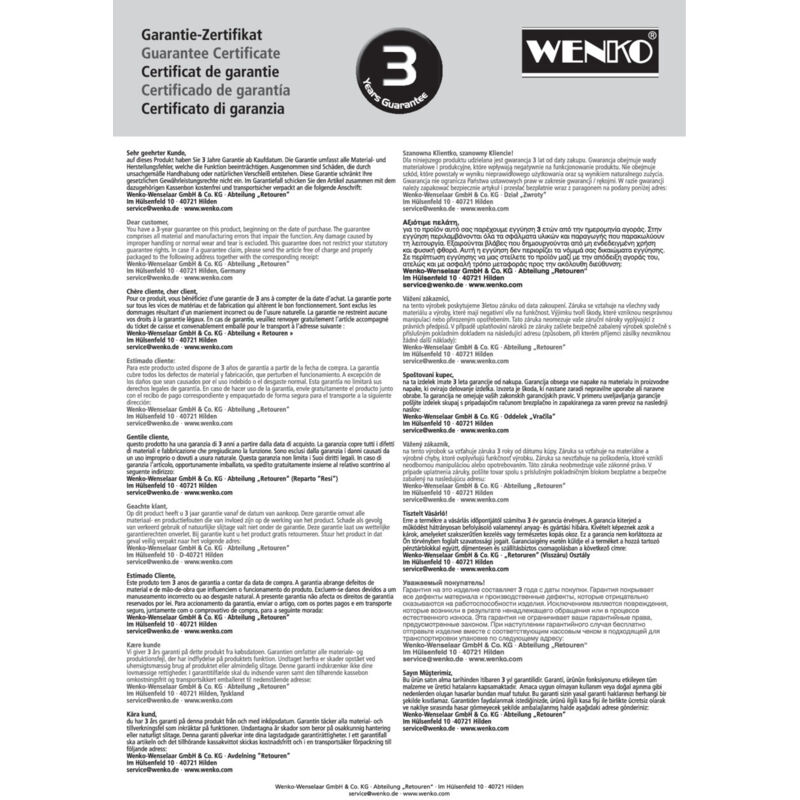 Wenko - tagère télescopique pour douche dolcedo, 4 niveaux