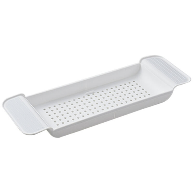Étagère de baignoire, étagère de comptoir de baignoire, support de douche extensible, bac de rangement suspendu pour baignoire, égouttoir pour