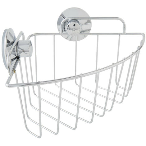 Etagère de bain en ABS chromé argent