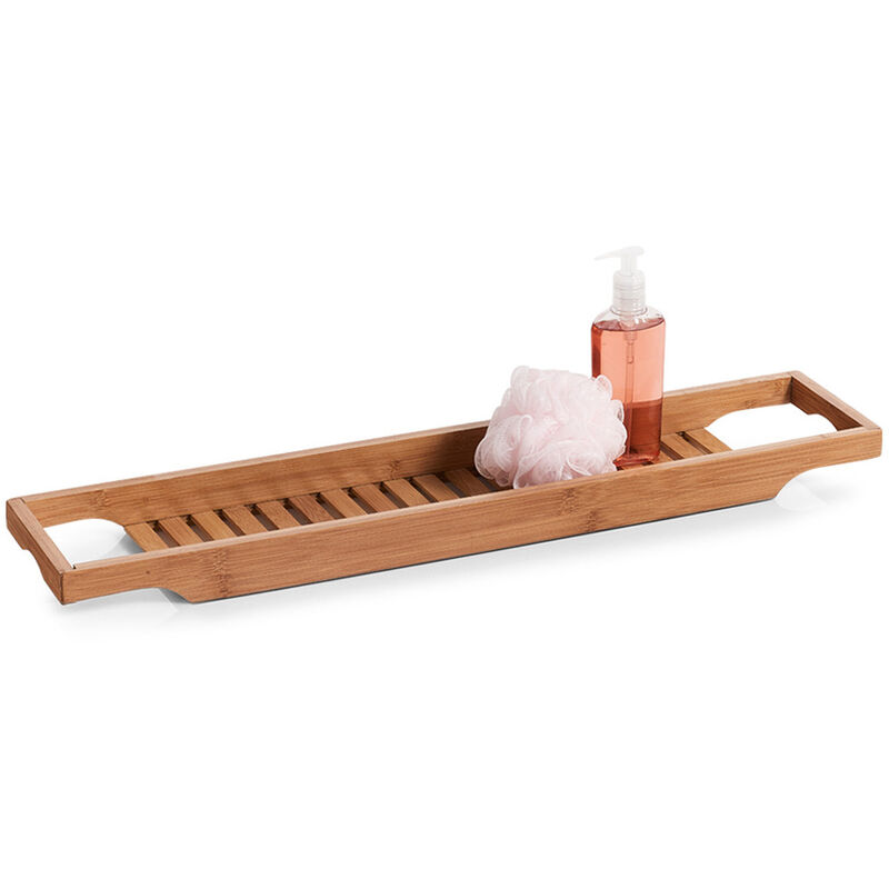 Zeller - tagère de bain pour baignoire bamboo spa, longueur 70 cm