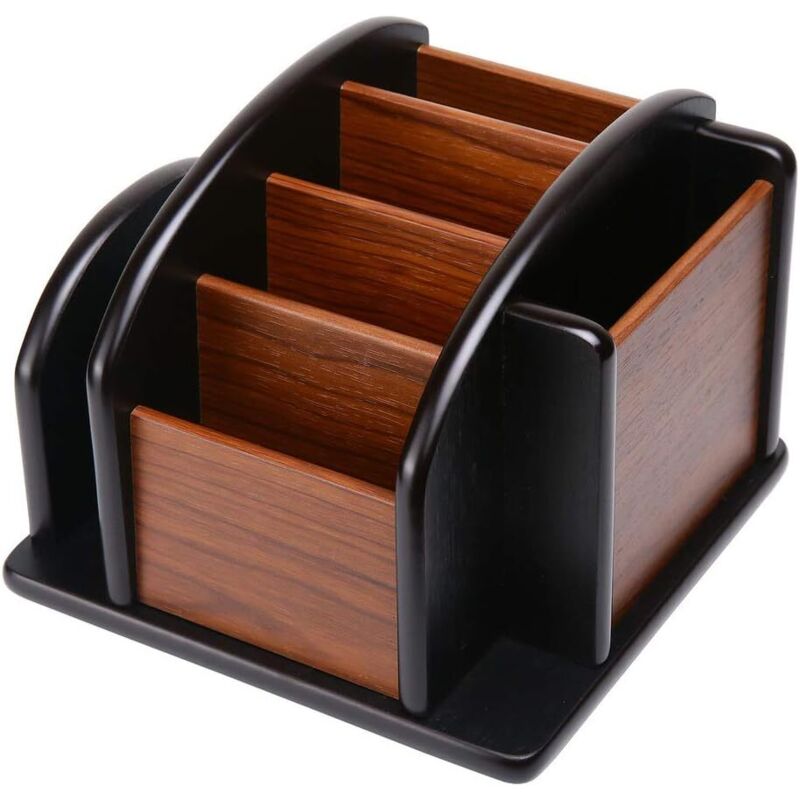 Étagère de bureau en bois pour ranger les fournitures de bureau, boîte de rangement de bureau pour articles de bureau.