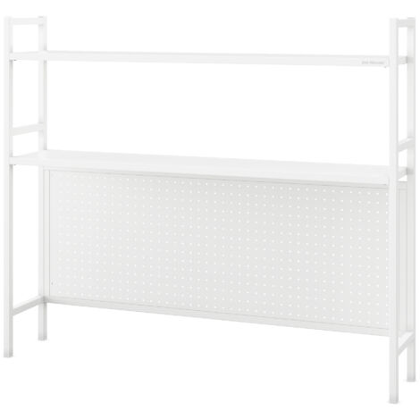 Étagère de bureau métallique WENDY, 1150 x 980 x 220 mm, blanche