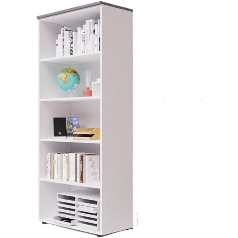 Étagère de bureau ouverte avec dessus en ciment H212x90x45cm