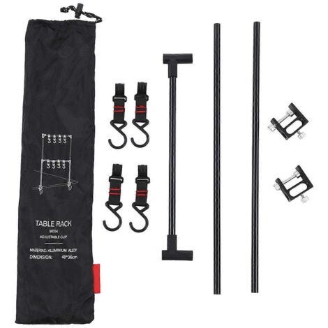 Étagère de camping pliable 2024, support de rangement pour ustensiles de cuisine de bureau, organisateur suspendu pour barbecue et pique-nique en plein air