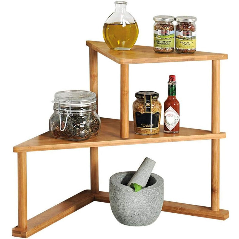 Tagère de coin cuisine, 2 niveaux Kesper