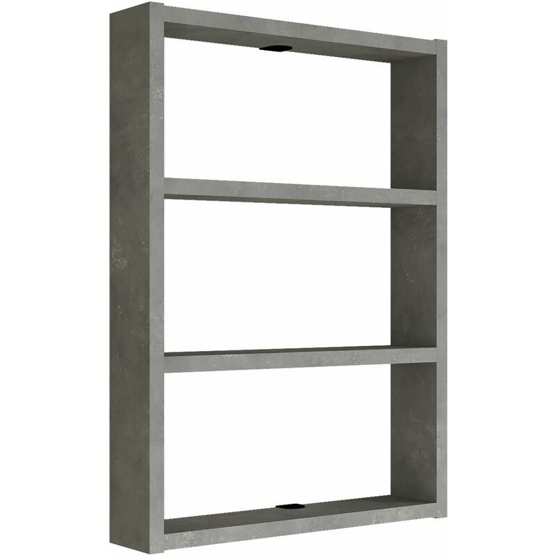 Étagère de cuisine 3 niveaux 60 x 43 x 9 cm effet béton