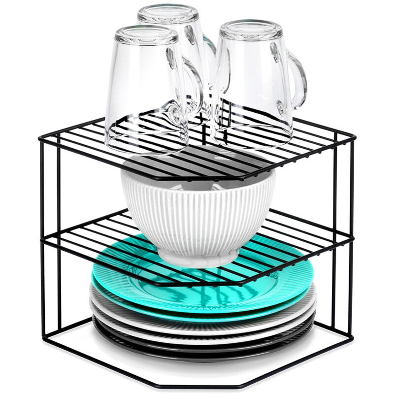 Étagère de cuisine en métal pour comptoir, armoire d'angle, support de rangement