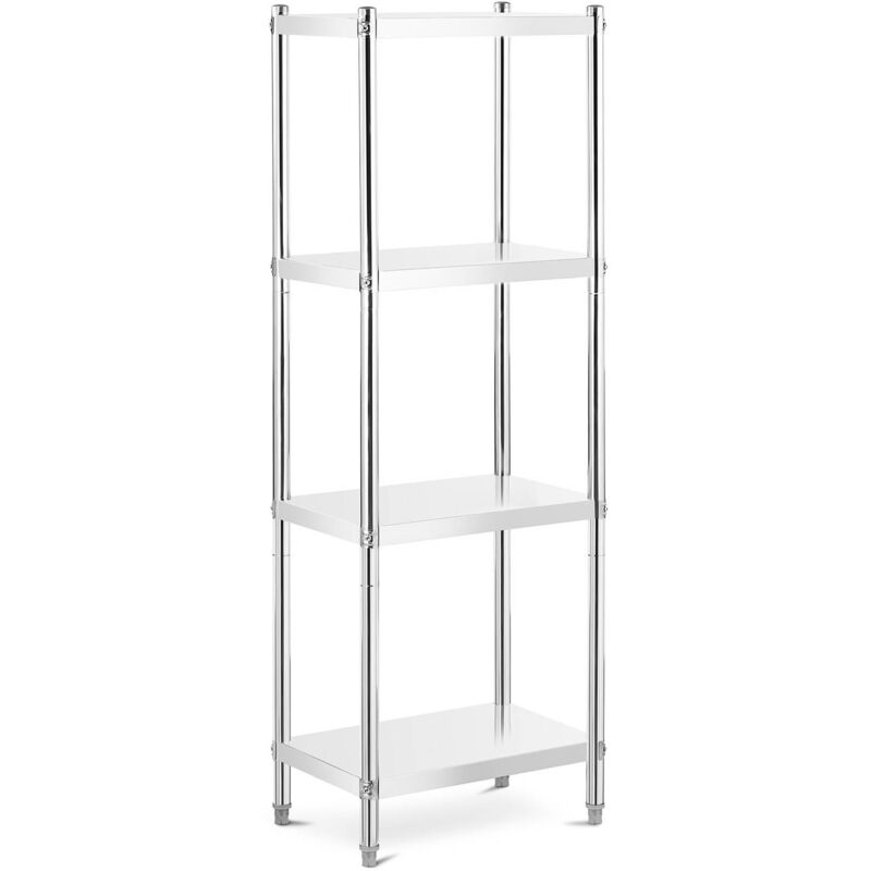 Tagère De Cuisine Professionnelle En Inox 4 Tablettes 60 x 40 x 180 cm 200 kg