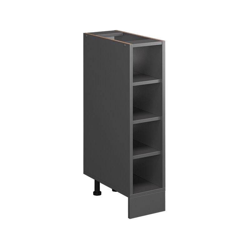 Etagère de cuisine R-Line, Anthracite, 20 cm sans plan de travail Vicco
