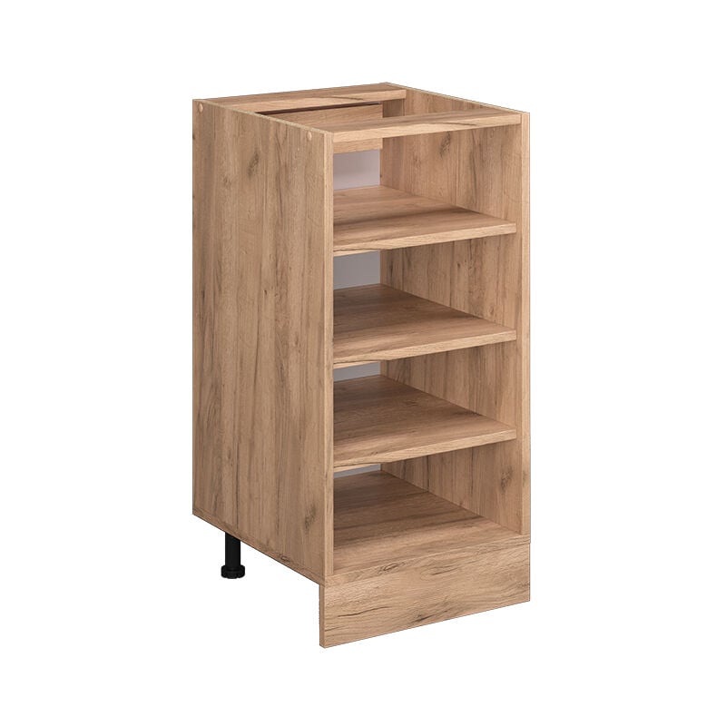 Etagère de cuisine R-Line, Chêne de force doré, 40 cm sans plan de travail, Vicco