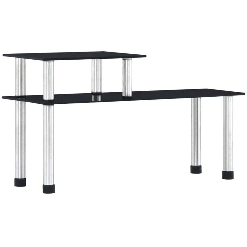 Tagère de cuisine Noir 45x16x26 cm Verre trempé Vidaxl