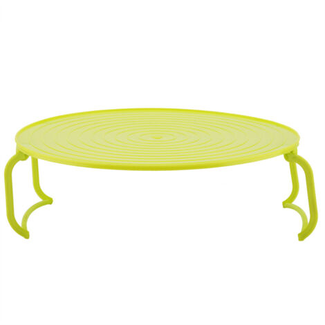 Étagère de Cuisson Multifonction pour Micro-ondes, Plateau à Étages Vert pour Cuisson à la Vapeur