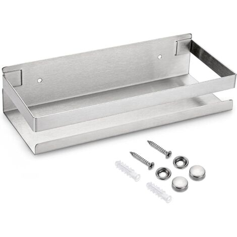 Étagère de Douche 10 pouces en Acier Inoxydable, Panier Anti-Rouille pour Salle de Bain, Argent