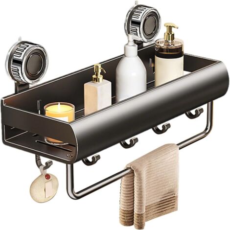 Étagère de Douche à Ventouses - Panier D'Organisation Murale