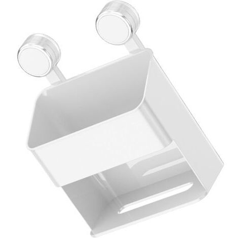 Étagère de douche amovible à ventouse - Matériaux ABS PET - Organisateurs muraux - Installation facile - Sans perçage - Support mural portable pour salle de bain