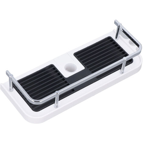 Étagère de Douche Amovible et Lavable, Support Mural sans Perçage pour Serviettes et Savon