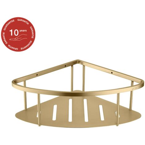 Etagère de douche d'angle or brossé Inox S304 SKY BATH