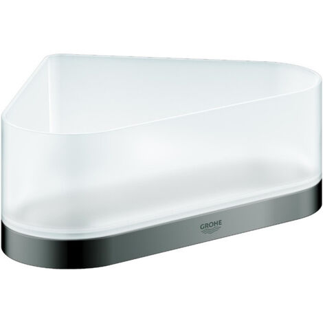 Etagère de douche d'angle SELECTION avec support graphite dur