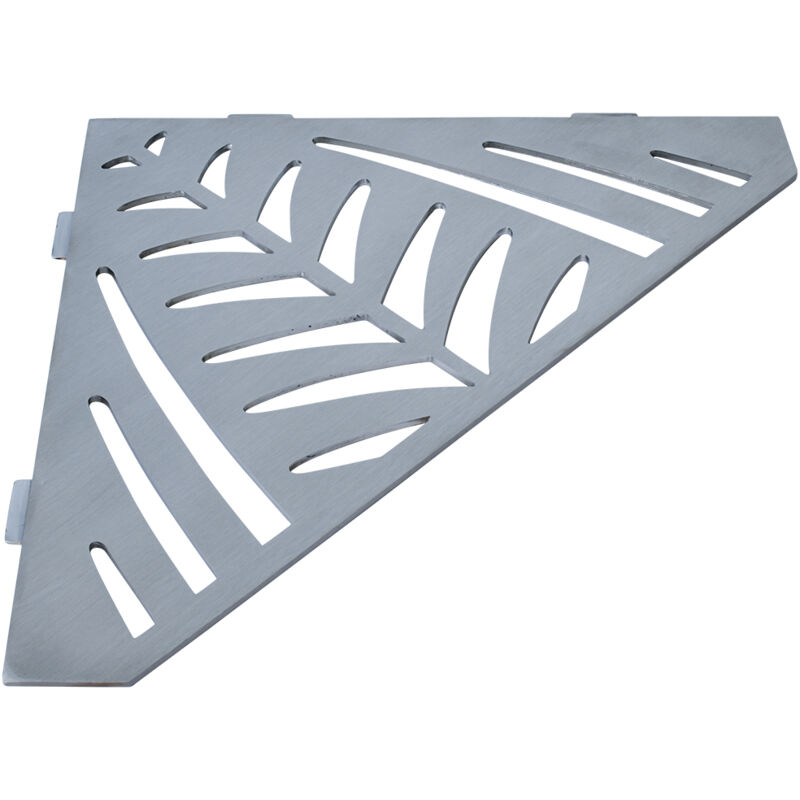 Etagère de douche en acier inox 24,7 x 24,7 x 2,9 cm x 2 mm - Pentagone design Jungle - fixation sans perçage