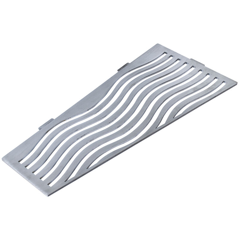 U-tile - Etagère de douche en acier inox 26,2 x 12/7 cm x 2 mm - Rectangulaire design Aqua - fixation sans perçage