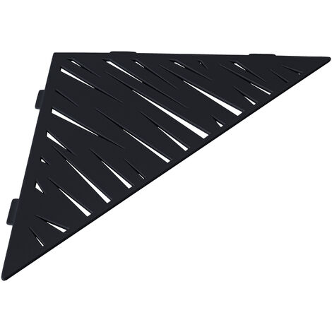 U-TILE noir 38,7 x 27,4 cm x 3 mm - Triangulaire design Tiger - fixation sans perçage