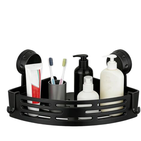 Étagère de douche, étagère d'angle à ventouse, étagères d'angle de douche – pour shampooing, savon, jouets, porte de toilette, appartement, dortoir, camping-car, salle de bain
