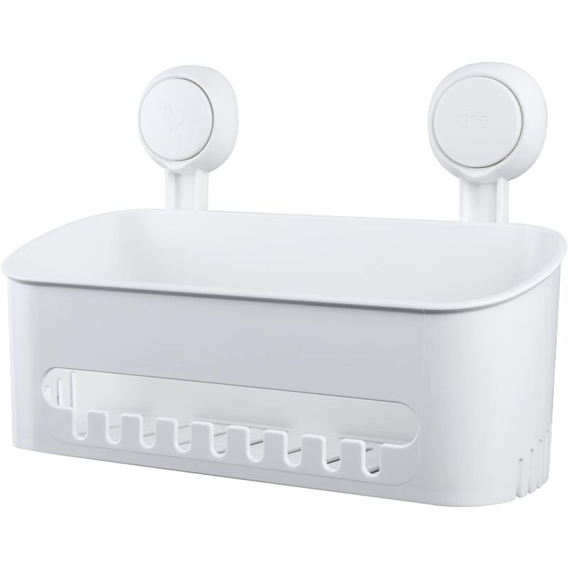 Shining House - tagère de Douche Étagère Murale à Ventouse Sans Perçage Étagère de Douche Panier de Douche Auto-adhésif Étagère de Cuisine en