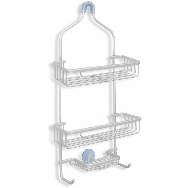Étagère de douche Florena Montage sans perçage avec ventouse 3 Étages Aluminium Étagère de douche Florena Montage sans perçage avec ventouse 3 Étages Aluminium