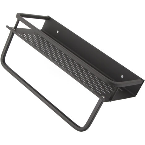 Étagère de douche grise de 30 cm, facile à installer, en alliage d'aluminium, grande capacité, accessoire de salle de bain pour la maison