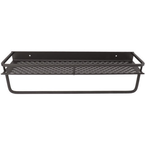 Étagère de douche grise, facile à installer, en alliage d'aluminium, grande capacité, accessoire pour salle de bain, 60 cm / 23,6 pouces.