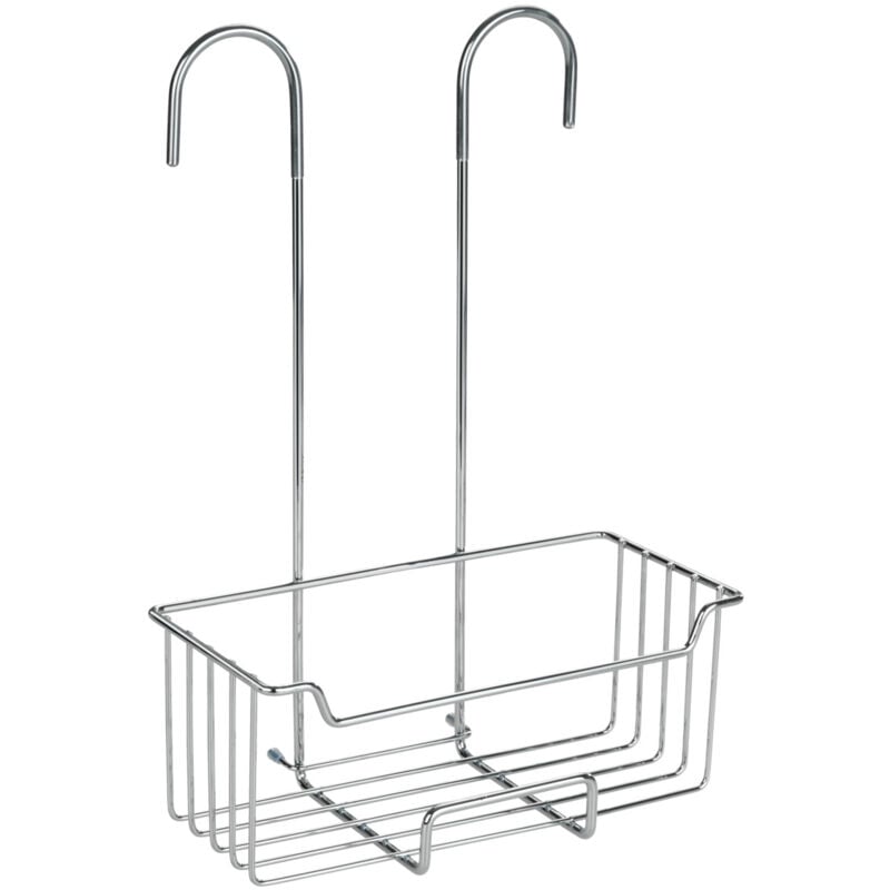 Wenko - Etagère de douche à suspendre au thermostat Milo Accessoire salle de bain, 1 panier de douche profond à suspendre, Acier inox, 25x36x14 cm,
