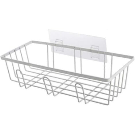 Étagère de douche murale à ventouses puissantes pour salle de bain, pour shampoing et après-shampoing.